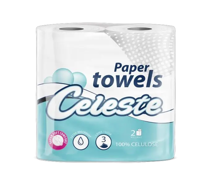 Celeste three-ply household paper towels