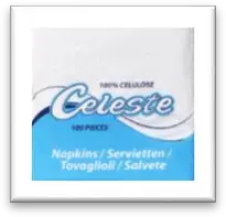 Celeste Regular White paper napkins, 100 pieces