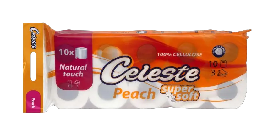 Celeste Peach toilet paper pack